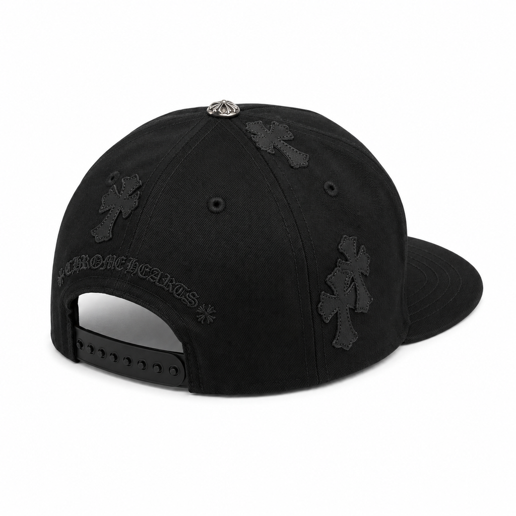 Chrome hearts All back Cross Patch Cap