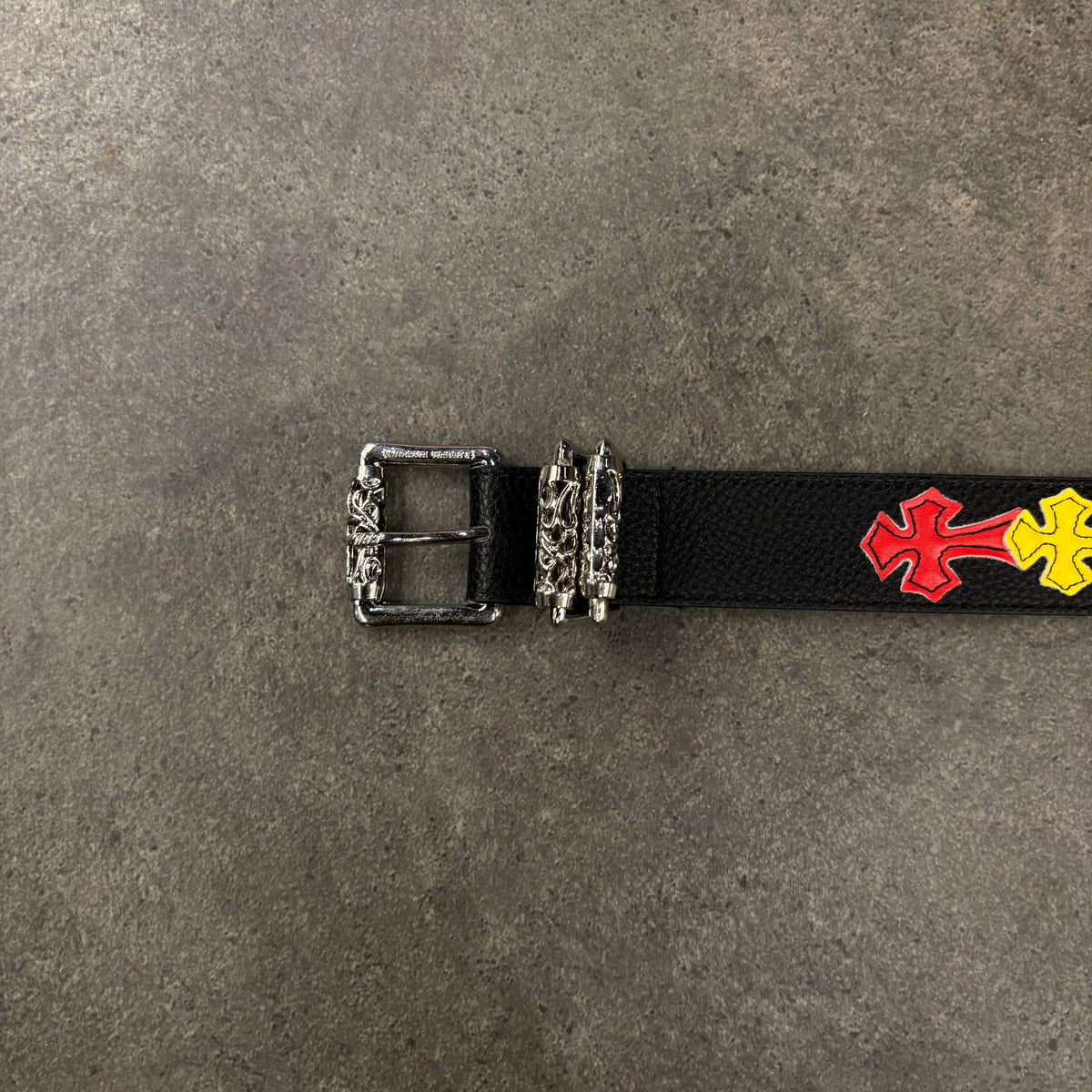 Chrome Hearts multi cross belt black