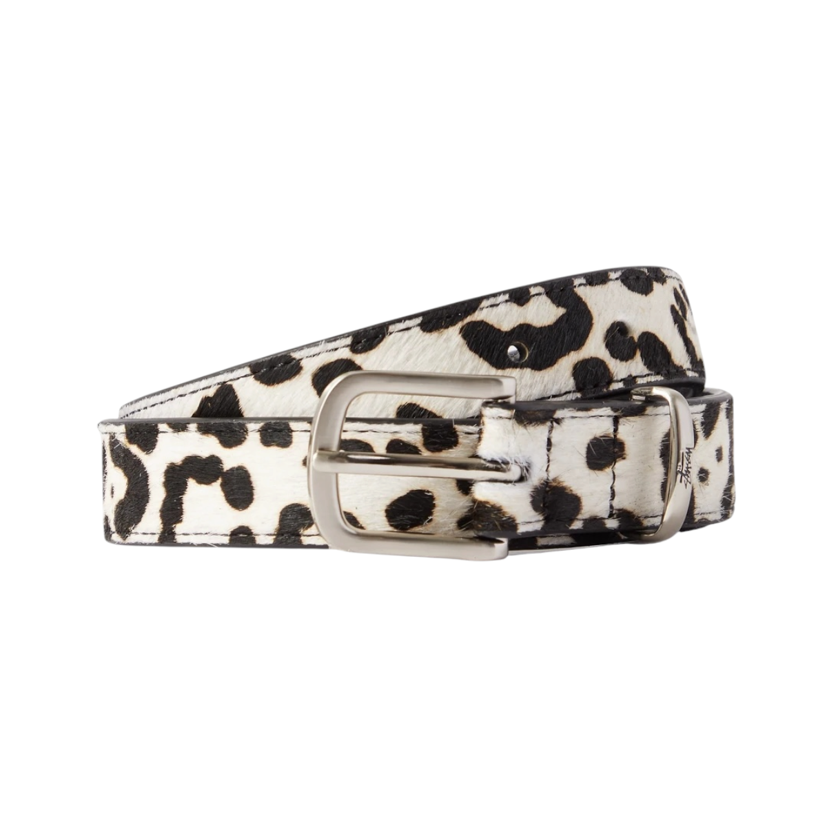 Stussy Cow print Pony Hair Belt