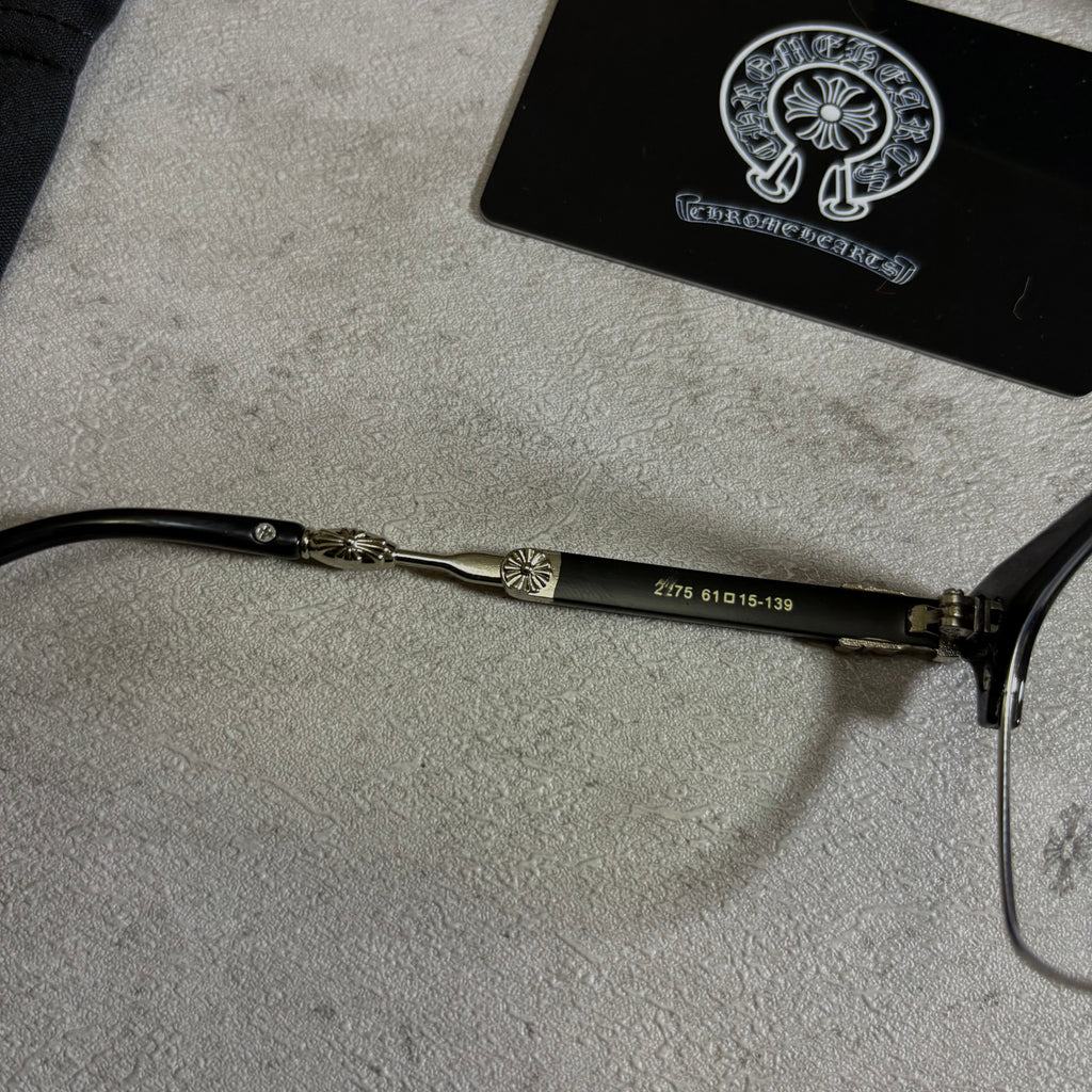Chrome Hearts Glasses sime rimless black