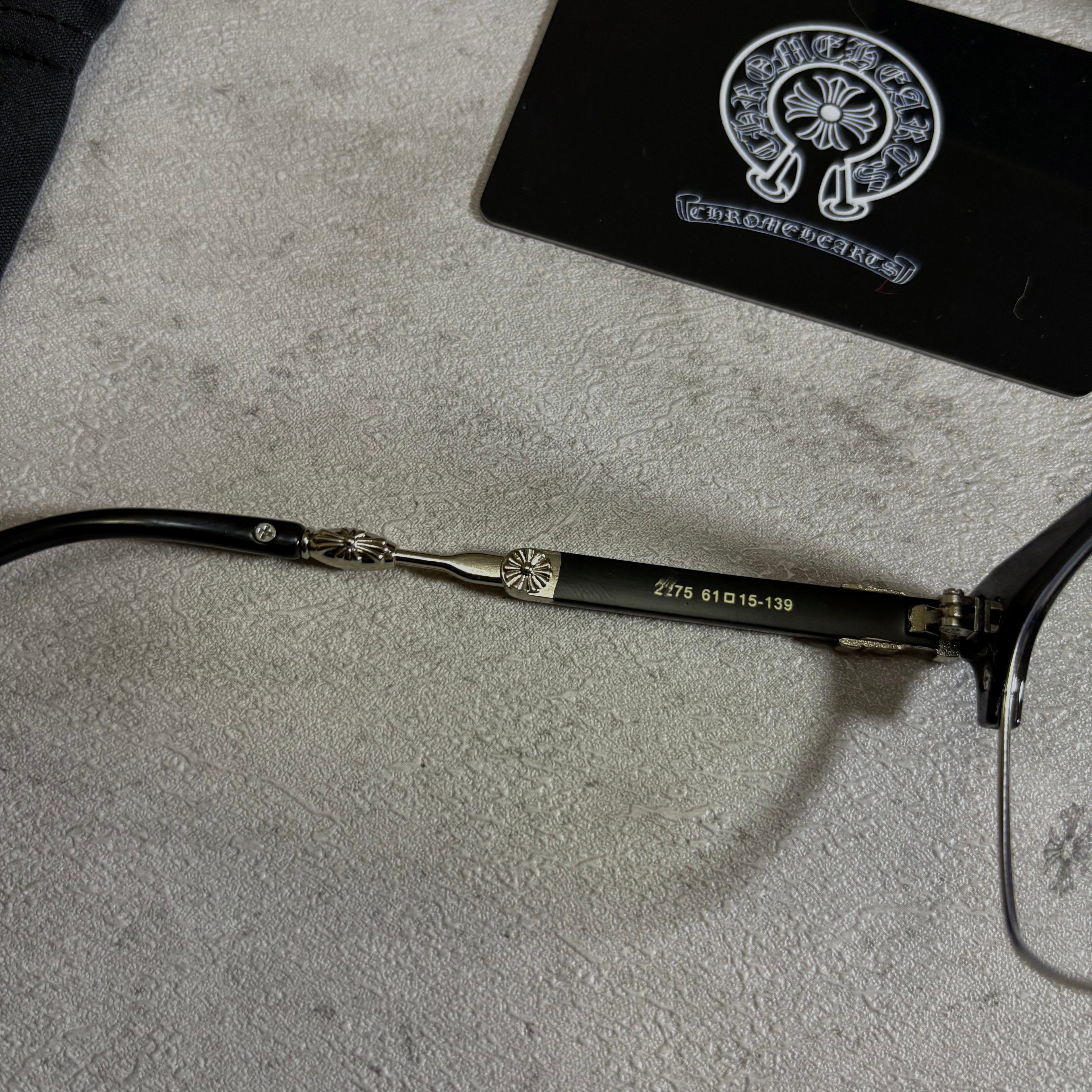 Chrome Hearts Glasses sime rimless black