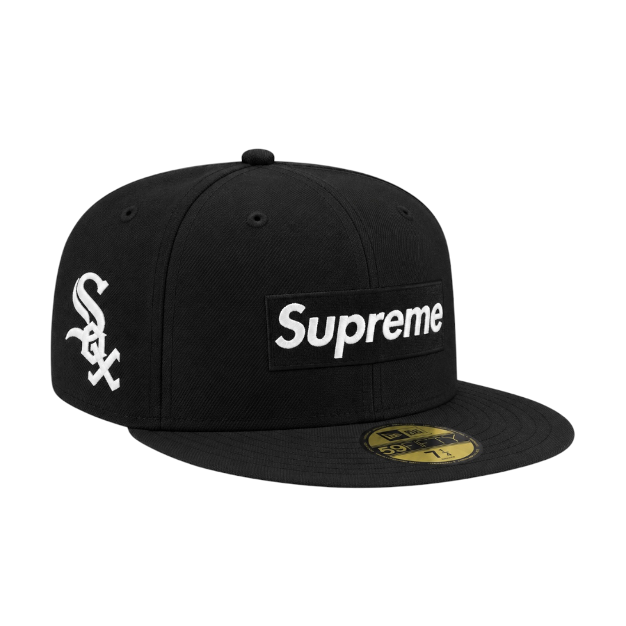 New era x supreme iconic logo box