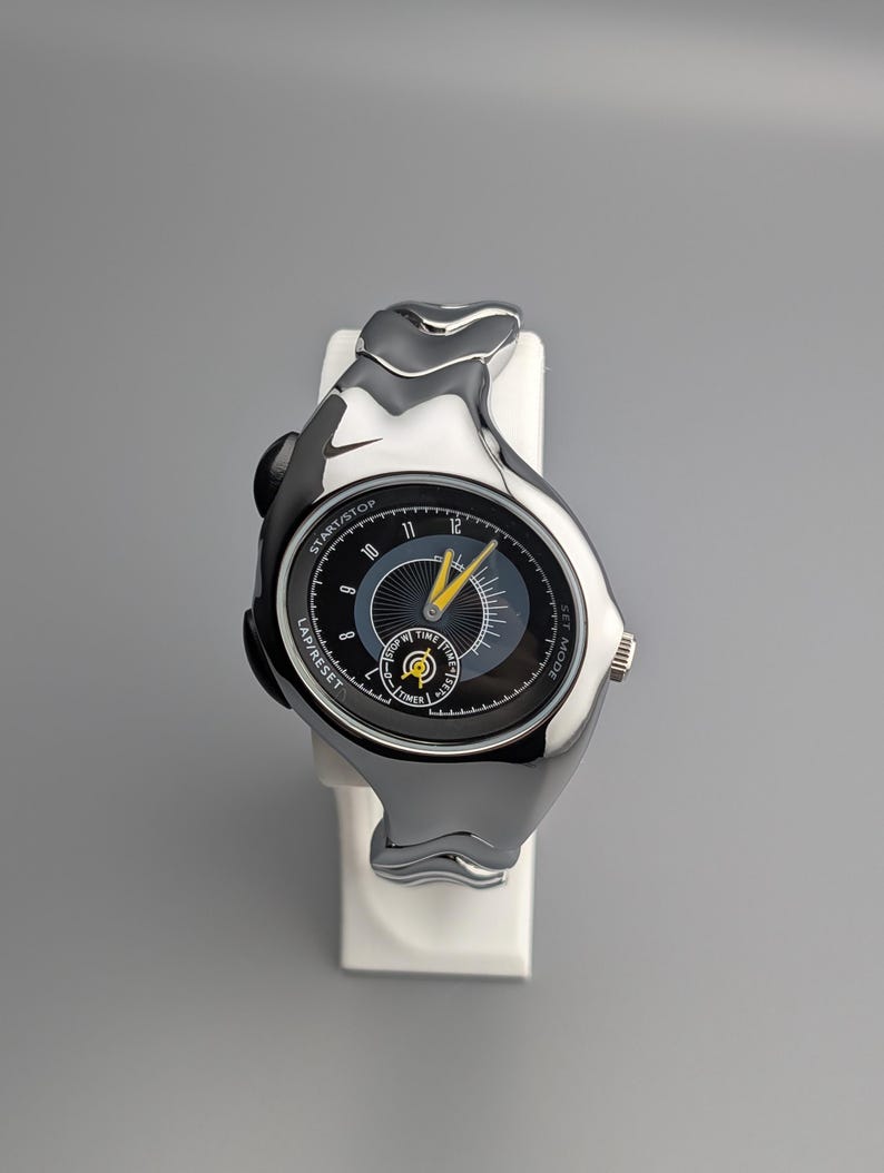 Nike Triax Watch Black and silver dial