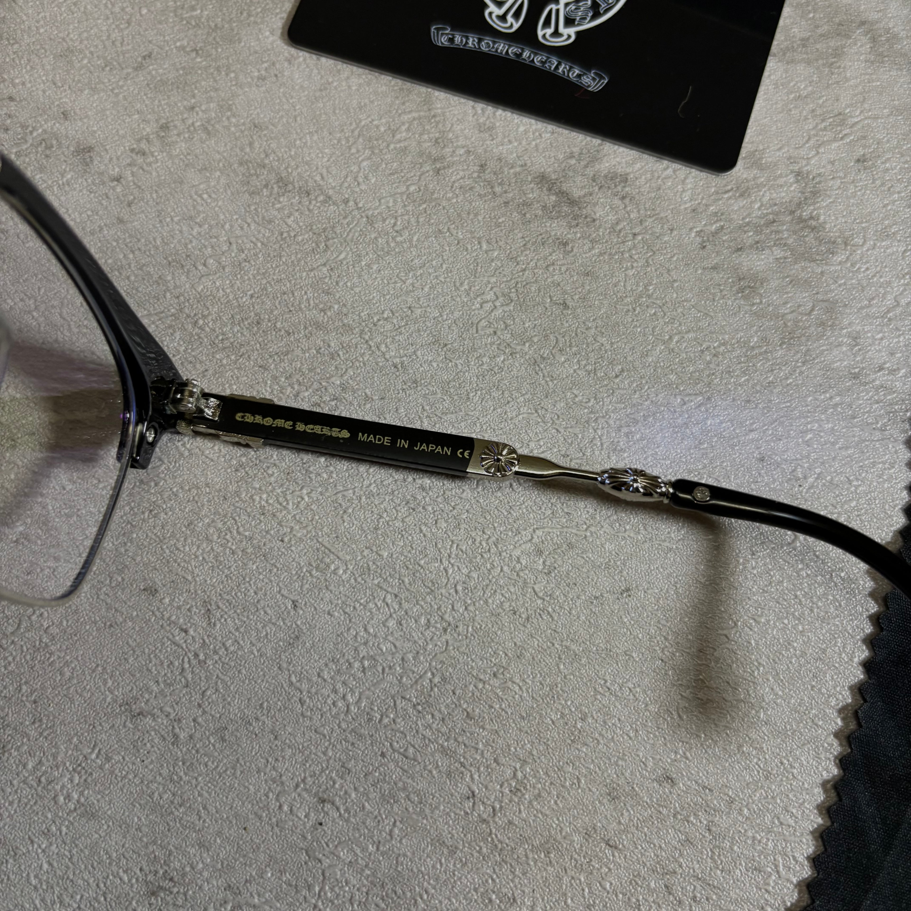 Chrome Hearts Glasses sime rimless black