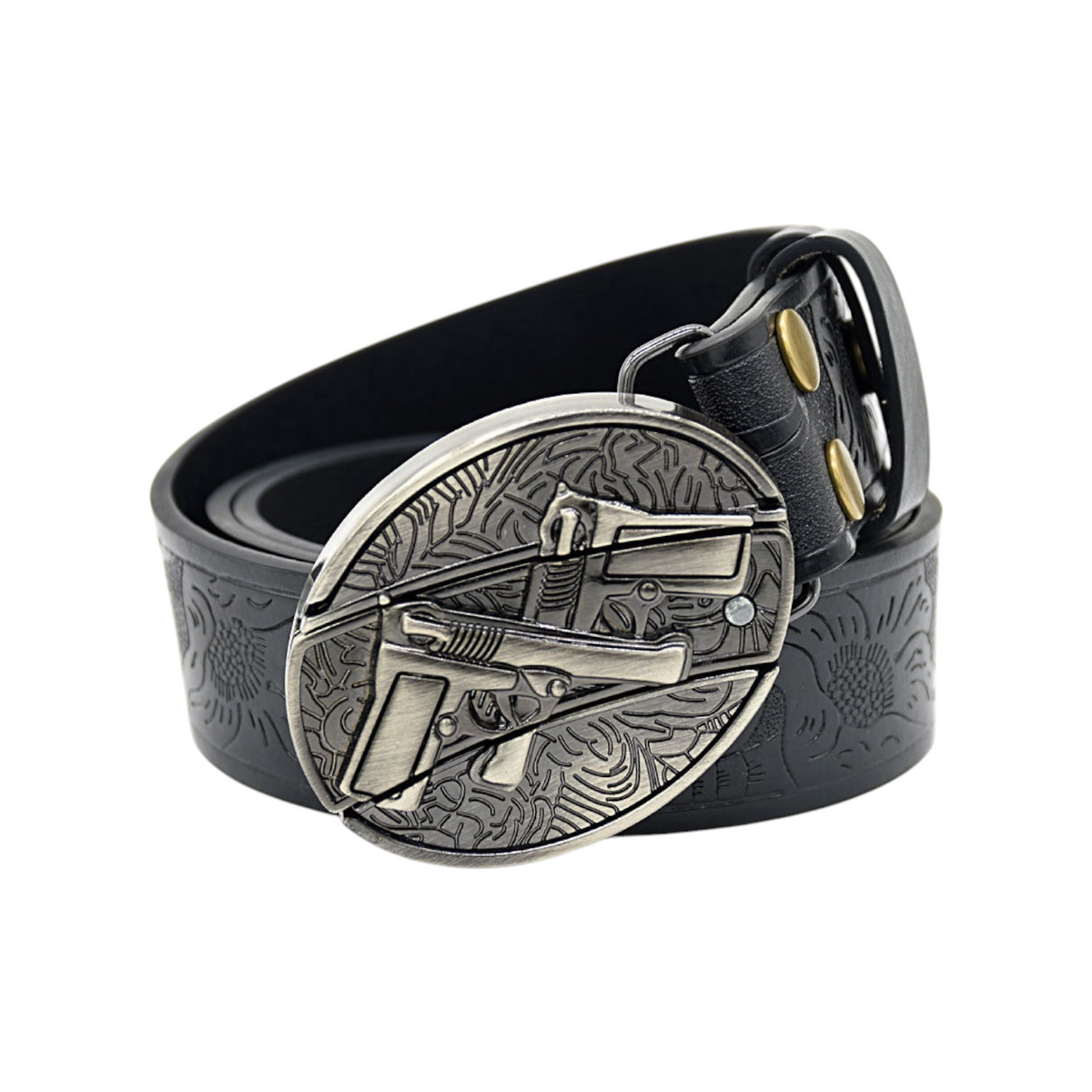Double gun knife belt