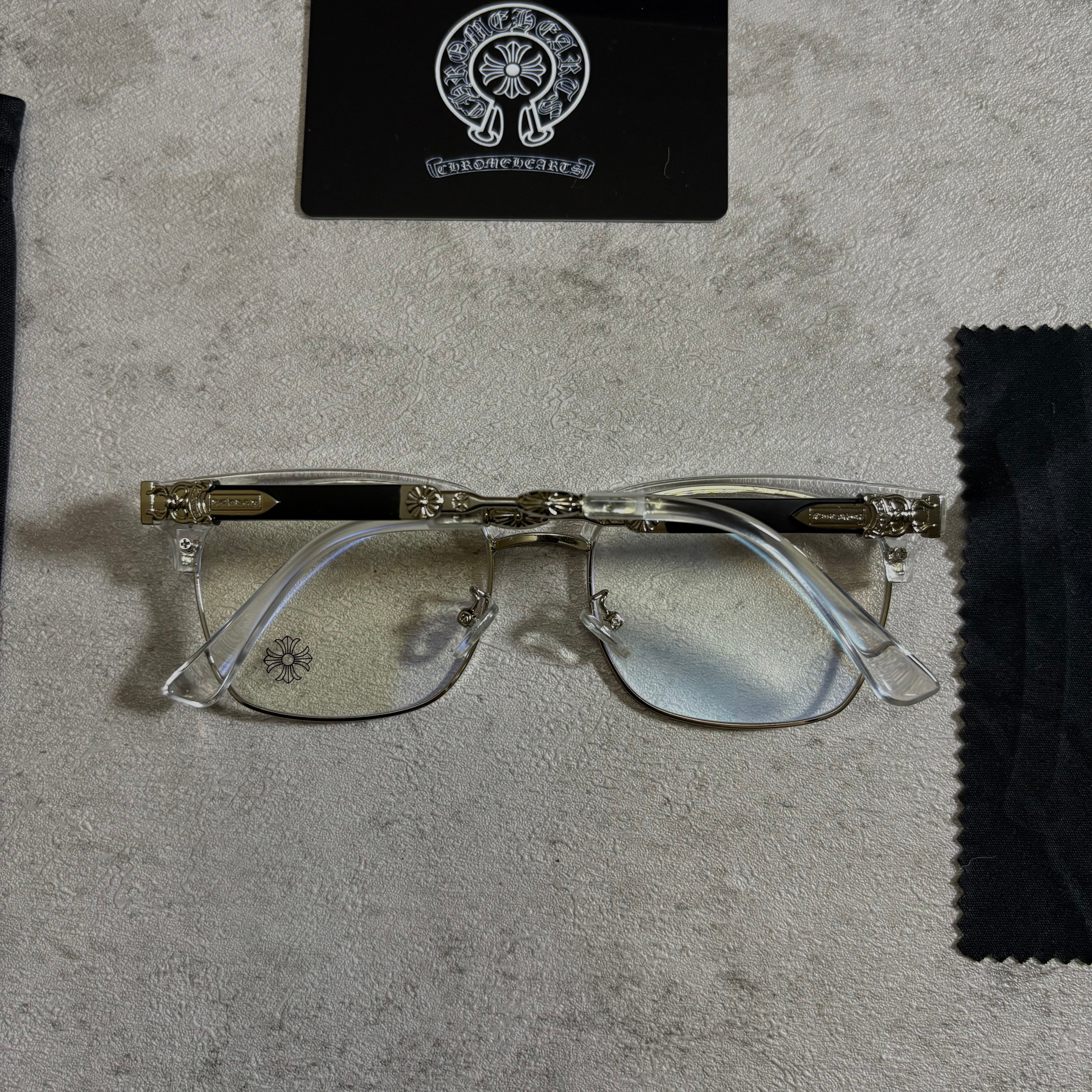 Chrome Hearts Glasses sime rimless transparent