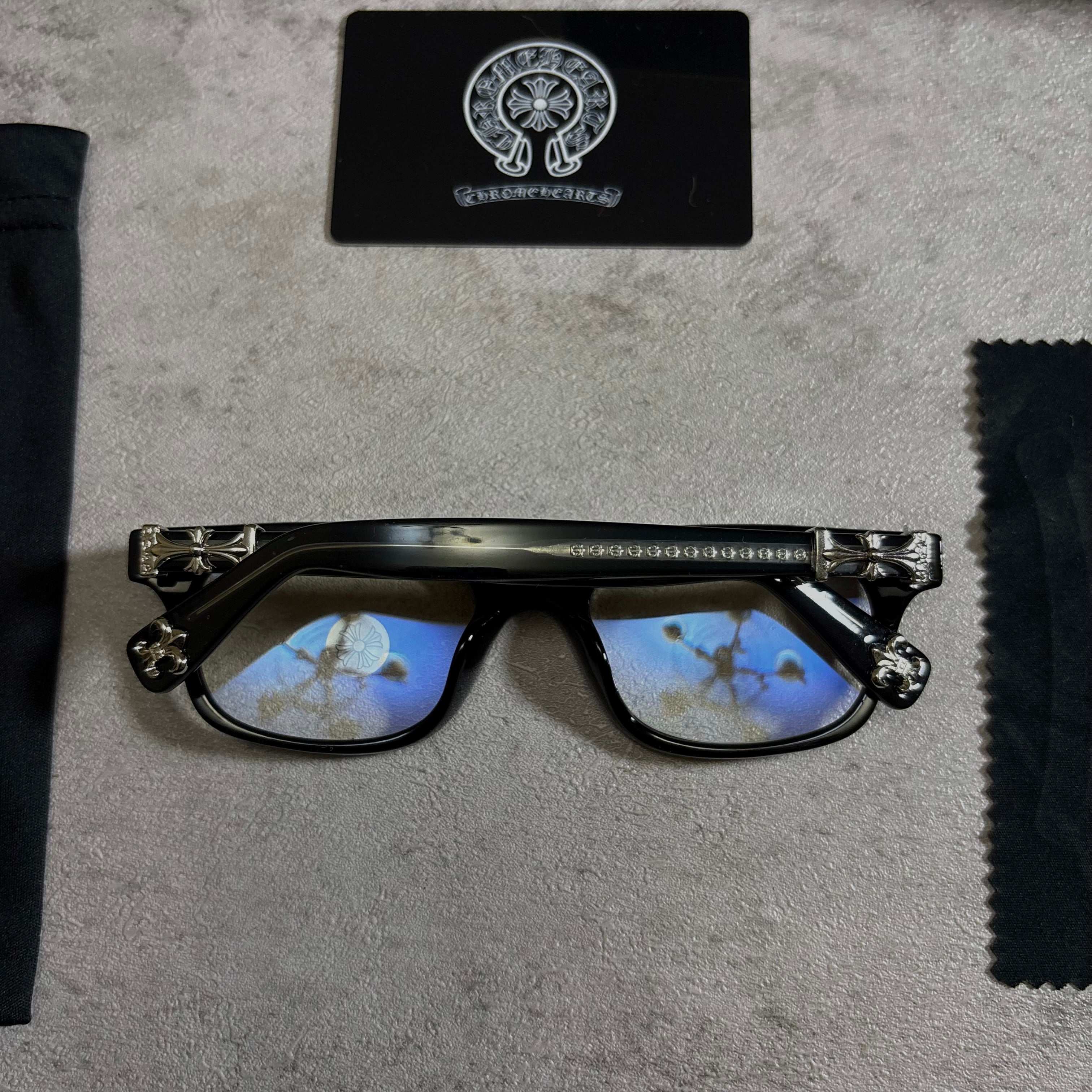 Chrome Hearts SEE YOU IN TEA Glasses black