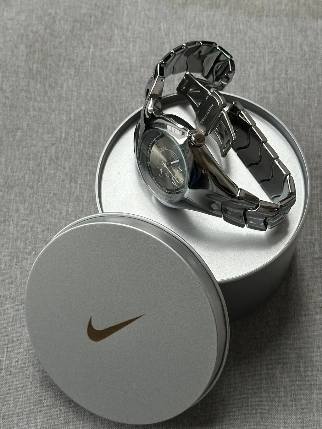Nike Triax Watch Silver Dial