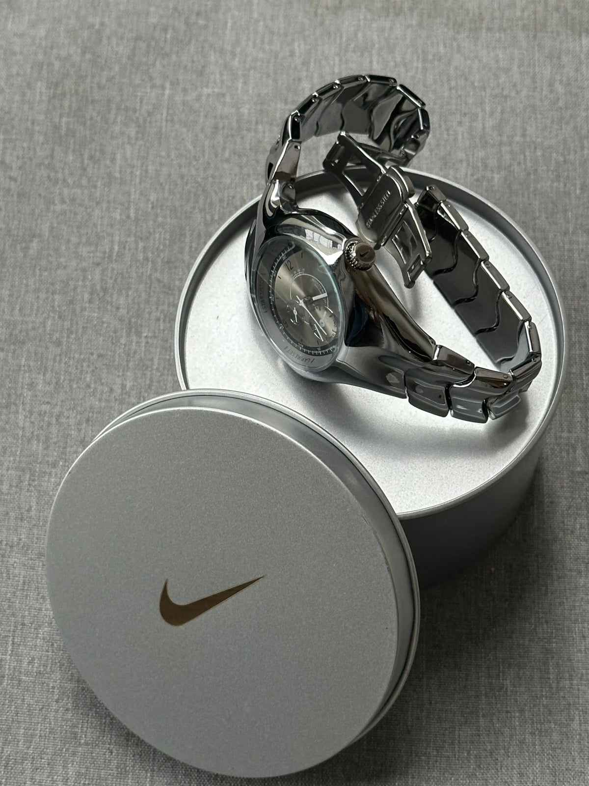 Nike Triax Watch Silver Dial