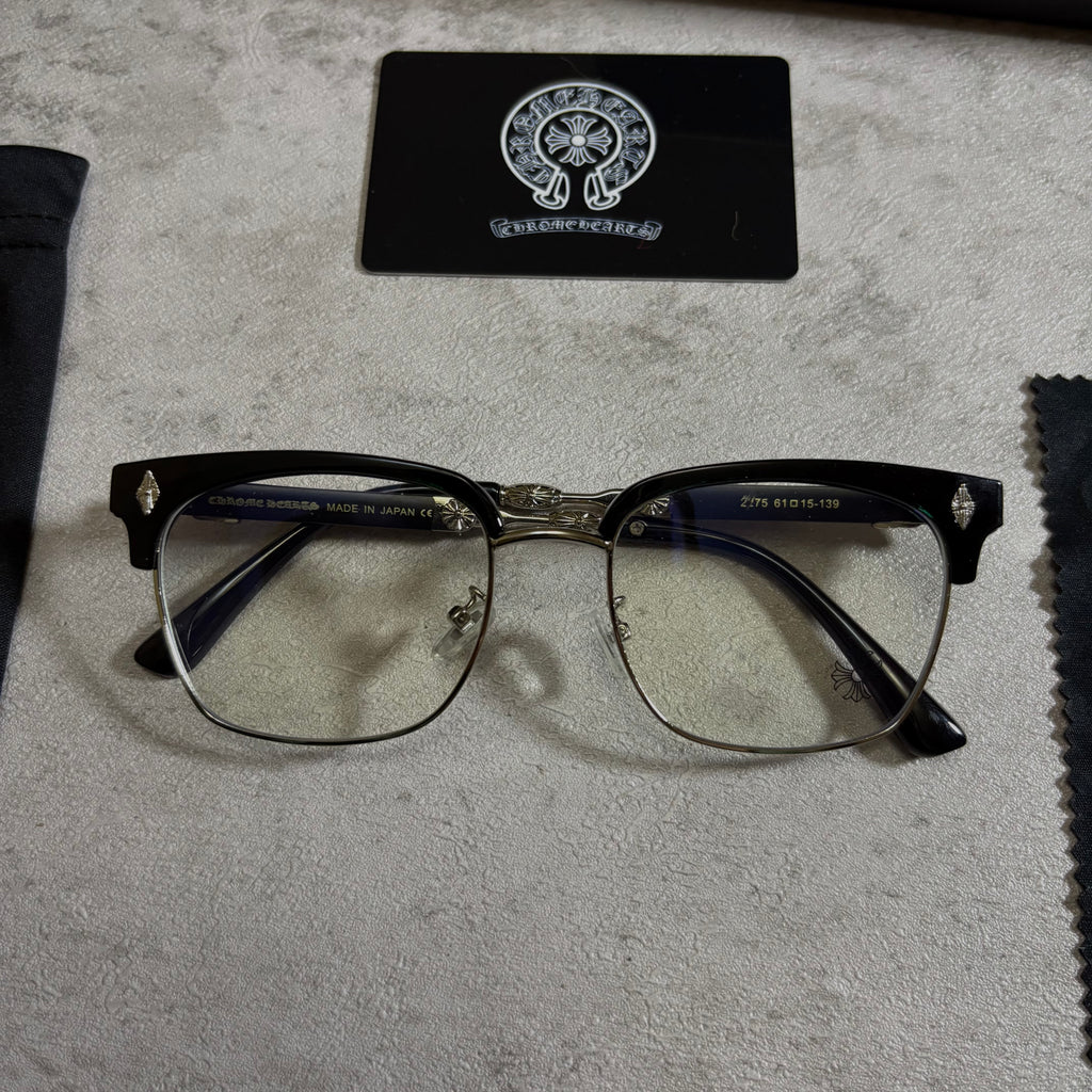 Chrome Hearts Glasses sime rimless black