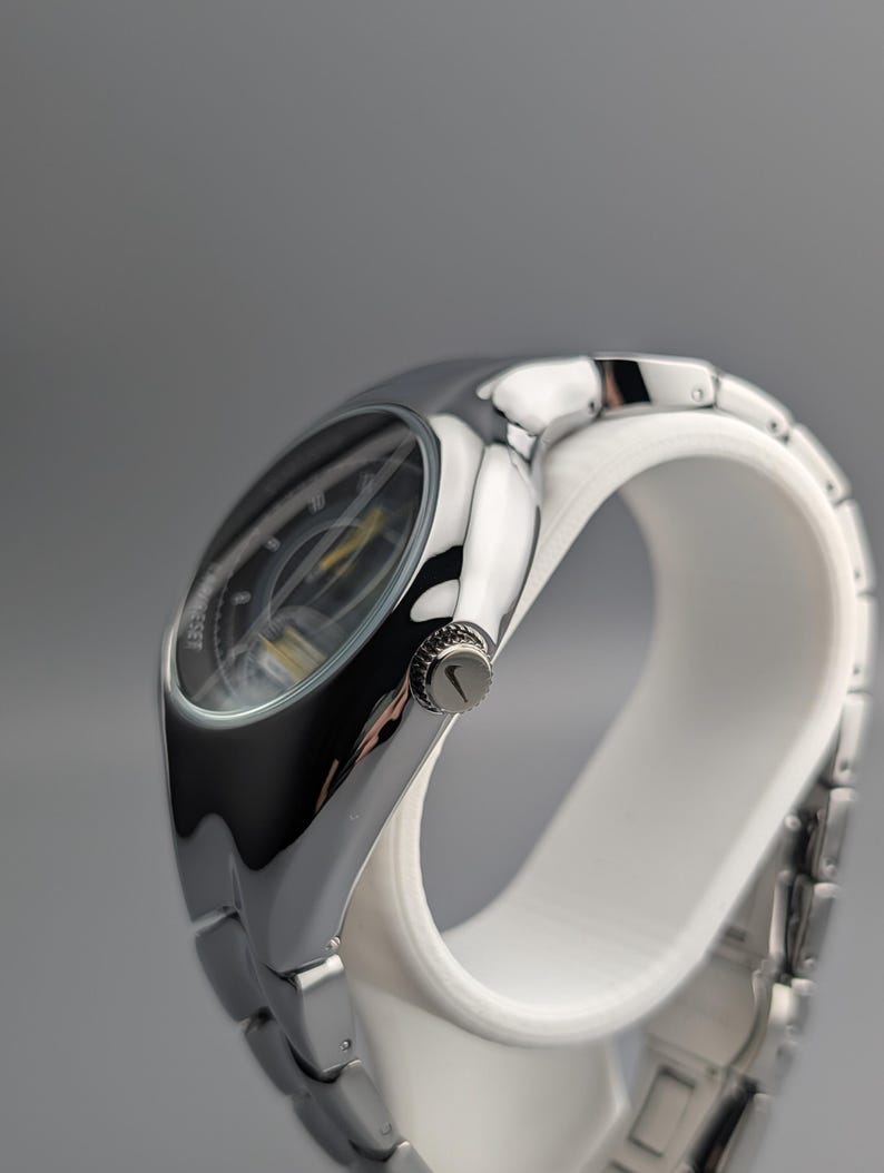 Nike Triax Watch Black and silver dial
