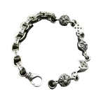 Chrome Hearts Dice and CH Plus Cross Sterling Silver Bracelet