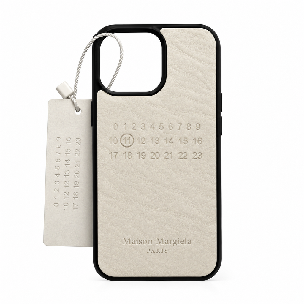 Maison Margiela Ivory Leather Case