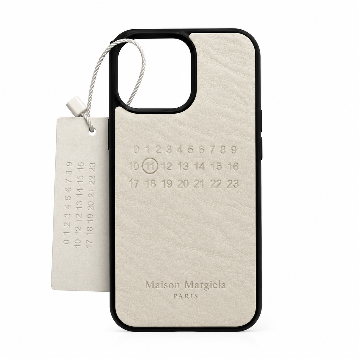 Maison Margiela Ivory Leather Case