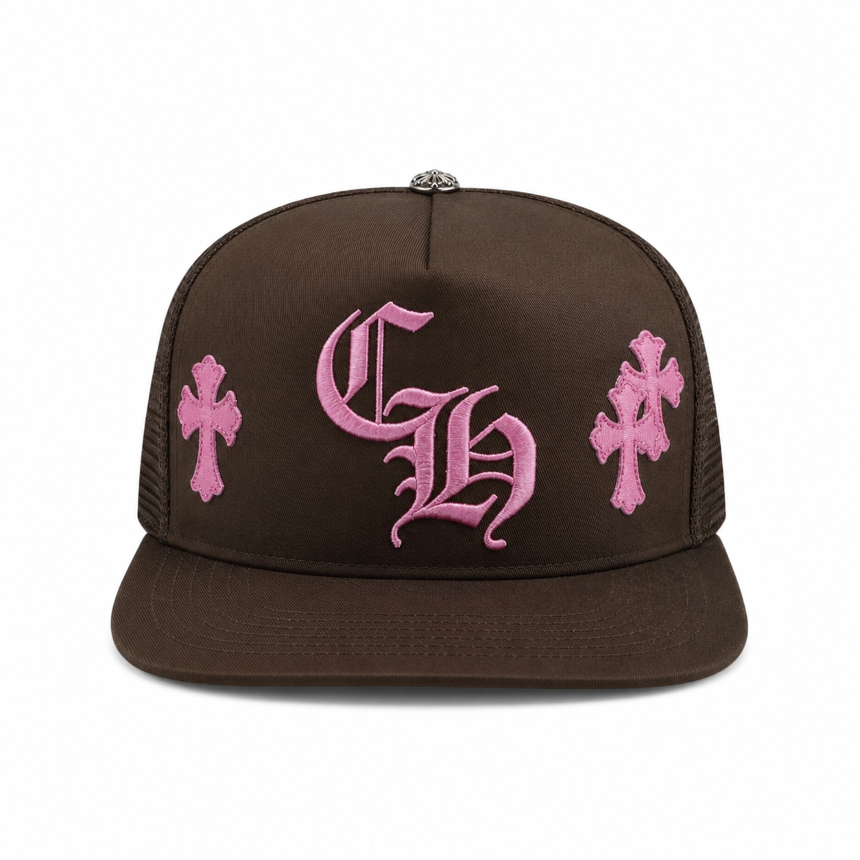 Chrome hearts brown Cross Patch Cap